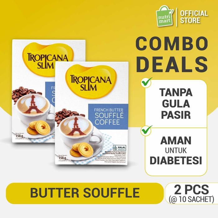 

Twin Pack - Tropicana Slim French Butter Souffle Coffee 10 Sch