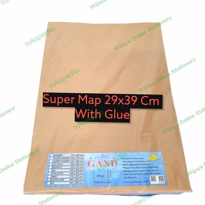 

AMPLOP COKLAT SUPER MAP GAND (100 PC) KODE 223