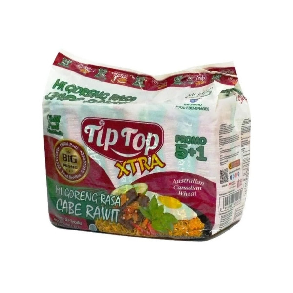 

TIP TOP MI GORENG CABE RAWIT 5+1 85 GR