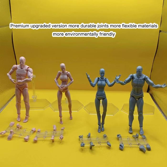 FIGUART BODY KUN / SHF BODY KUN / ACTION FIGURE MODEL BODY CHAN DX SET GRAY COLOR MALE FEMALE KODE
