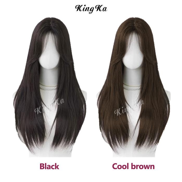Wig Wanita Premium Korea Full Wig Korea Panjang 60 cm untuk Wanita / Rambut Wanita