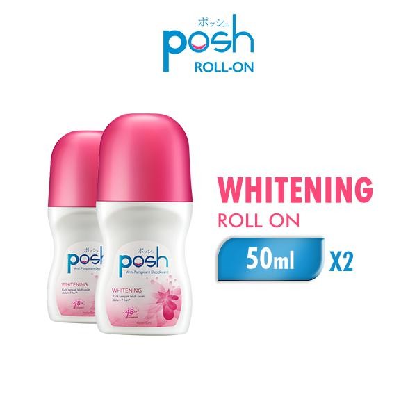 Pilihan- Posh Roll On Whitening Botol 50Ml X2