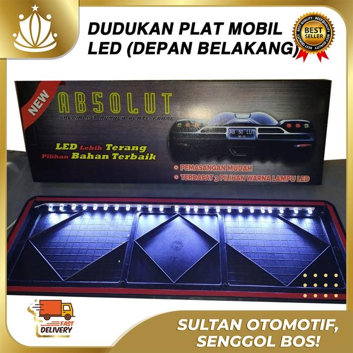Plat Nomor Mobil LAMPU LED / Plat Mobil Premium / Plat Mobil Acrylic