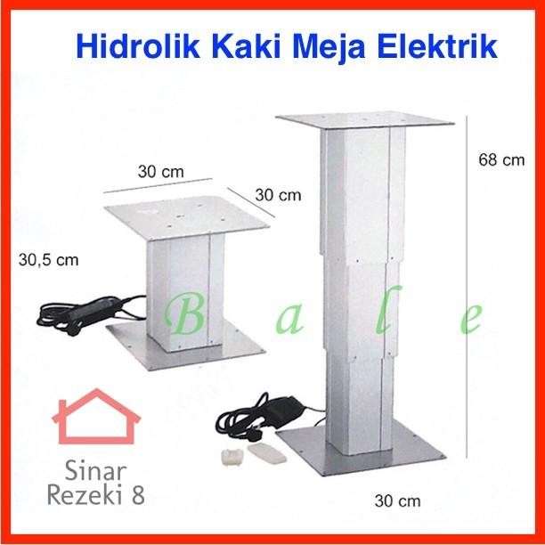 Hidrolik Kaki Meja Electric Elektrik / Adjustable Lift Desk Table