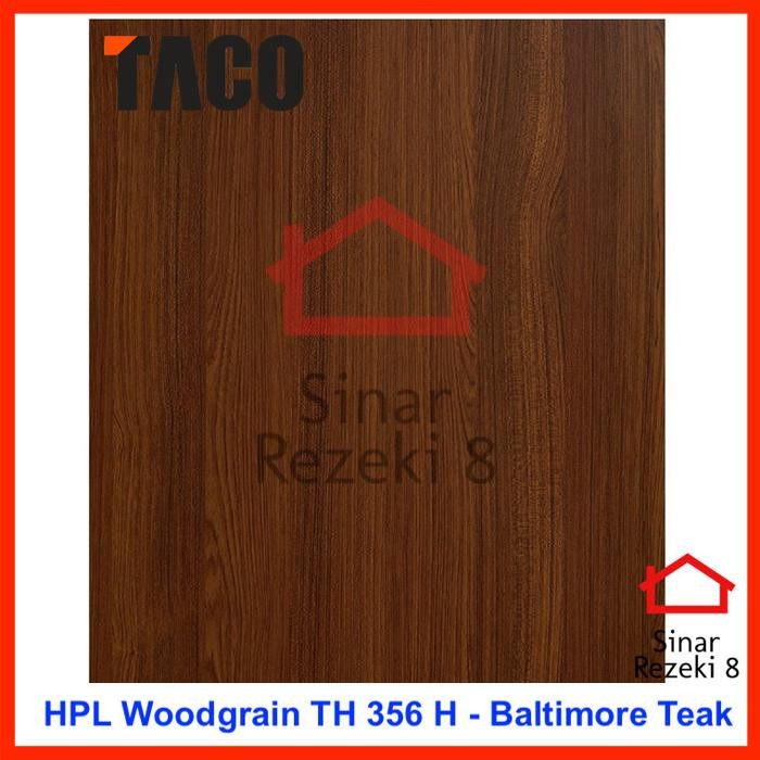 Hpl Taco Th 356 H / Baltimore Teak / Woodgrain Urat Serat Kayu Coklat