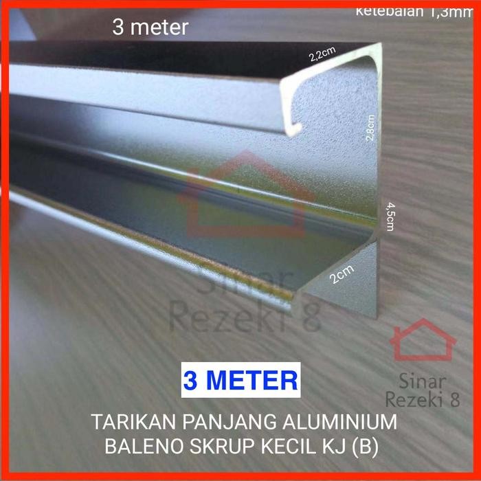 Profil Aluminium Tarikan Kj Handle Lis Frame Kitchen Minimalis Gp 30