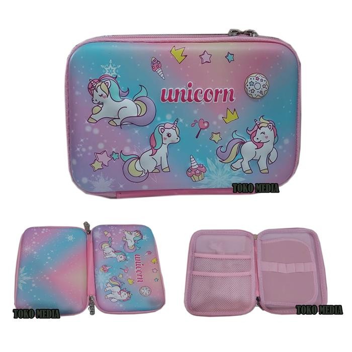 

Kotak / Tempat Pensil Organizer Karakter Ala Smiggle Kuda Unicorn