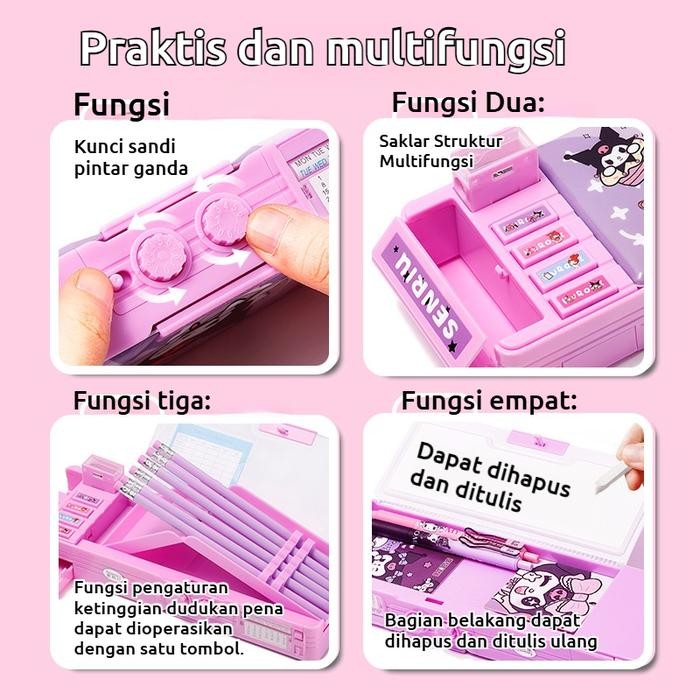 

CodKotak Pensil/Tempat Pensil Multifungsi Hitam / Untuk Siswa Sd / Kotak Penyimpanan Alat Tulis