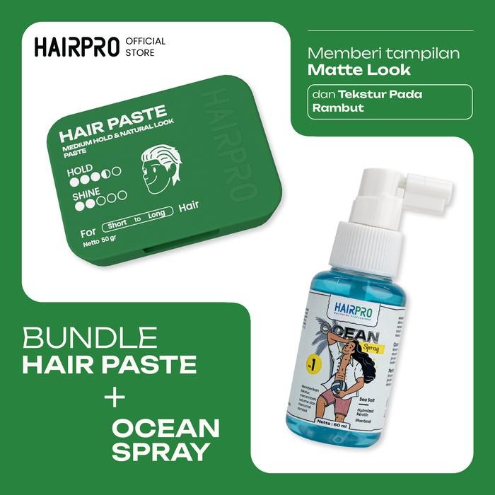 Pilihan- Hairnerds Professional - Ocean Spray / Sea Salt / 60 Ml + Hair Paste