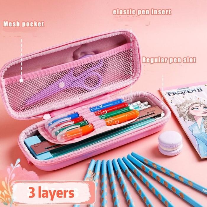 

Disney 3D Eva Material Hard Case Pencil Box Kotak Tempat Pensil Disney