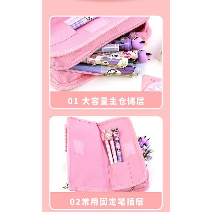 

Tempat Pensil Ala Jepang Motif Sanrio/ Pensil Case 5 In 1 Japan / Kotak Pensil Cinnamoroll Kuromi