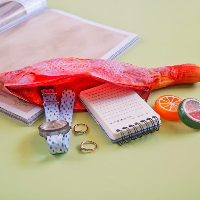 Tempat Pensil Unik Bentuk Ikan Nila Sekolah Back To School Alat Tulis Kantor Stationery