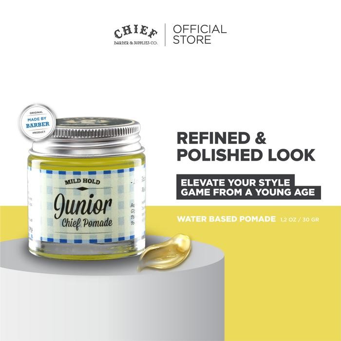 Pilihan- Chief Junior Pomade Mudah Dibilas Dan Aroma Lemon Fresh Glycerin & Sweet Almond Oil