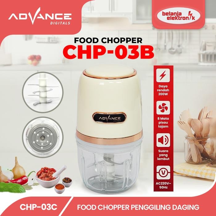 termurah ADVANCE FOOD CHOPPER PENGGILING DAGING BUMBU CHP-03B RM108