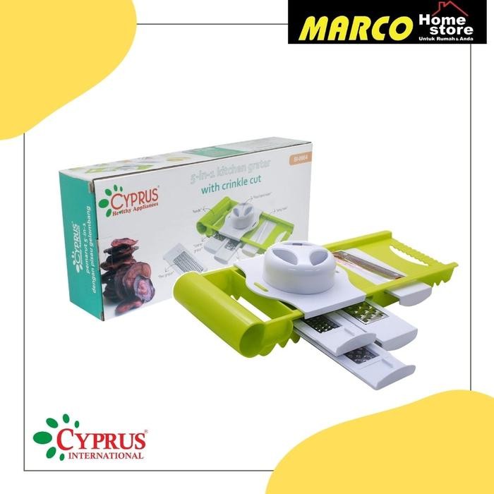CYPRUS SI-0064 SLICER 5IN1 MNDOLINE+PISAU GLBG / ALAT PEMOTONG SERBAGU