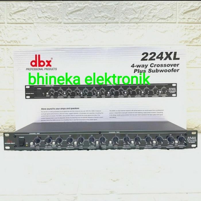 crossover dbx 224xl dbx224xl 224 xl 4 way plus subwoofer