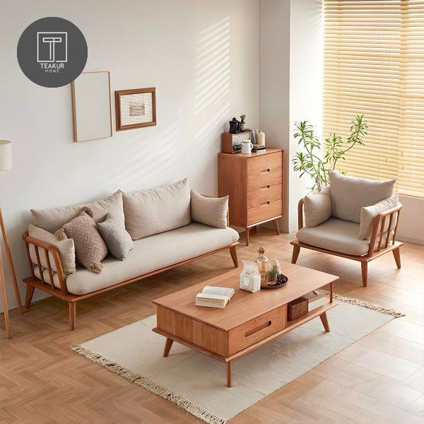 PREMIUM set sofa lounge jati/kursi sofa minimalis ruang tamu/bangku sofa tamu