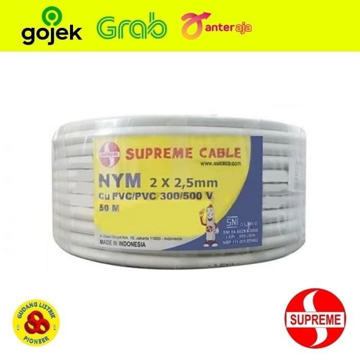 SUPREME KABEL NYM 2X2.5MM @50M / KABEL NYM 2 X 2.5MM 50 METER SUPREME