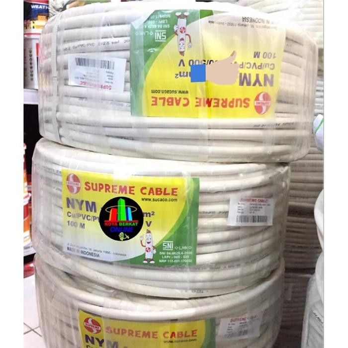 KABEL TUNGGAL/ KABEL LISTRIK NYM 3 X 1,5 PER ROLL ( 100M )