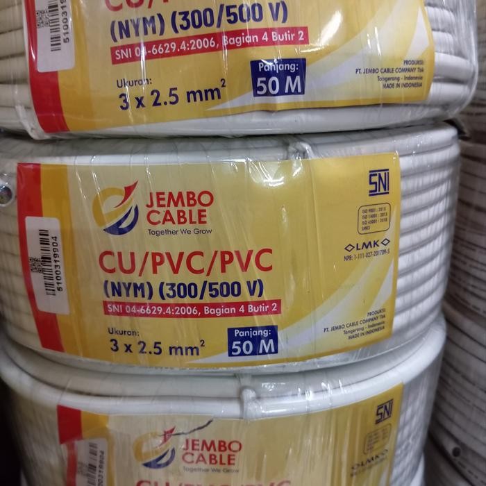 NYM 3X2,5 MM JEMBO ROLL 50M / NYM 3X2.5 JEMBO 50 METER