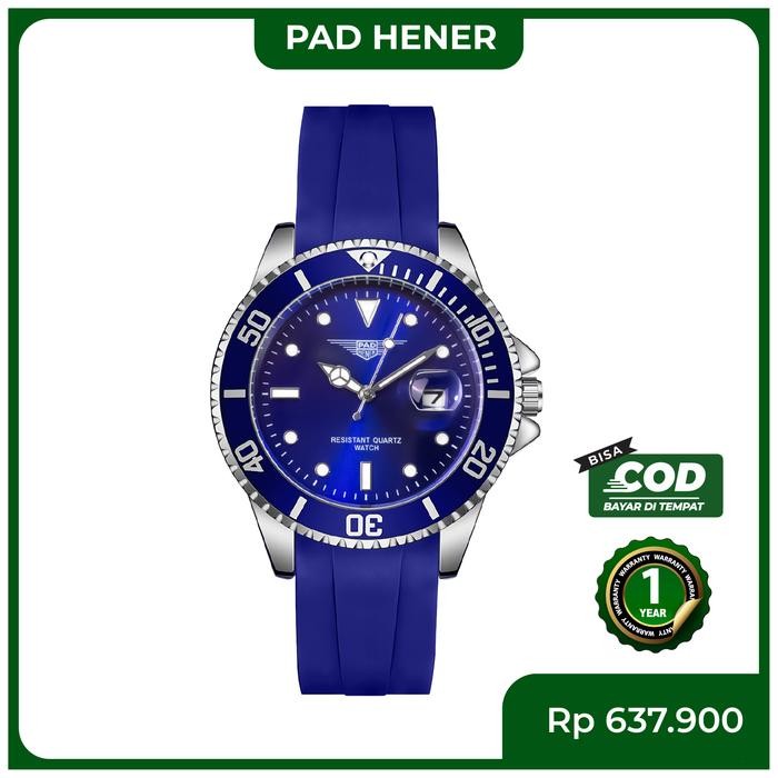 PAD HENER SKY MASTER Rubber Jam Tangan Unisex Analog Original Strap Quick Release Water Resistant