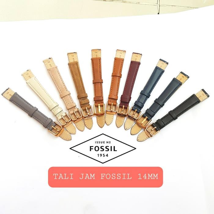 TALI JAM TANGAN FOSIL JACQUELINE 14MM 14 MM QUICK RELEASE SILVER
