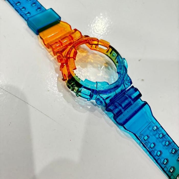 BNB G-SHOCK CLEAR GA100 BLUE ORANGE