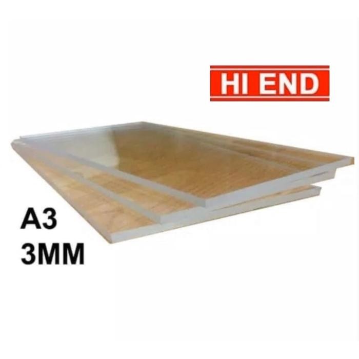 

Bisa Grab! Acrylic Transparan 3Mm A3 / Akrilik Bening / Uk 42 X 29,7 Cm