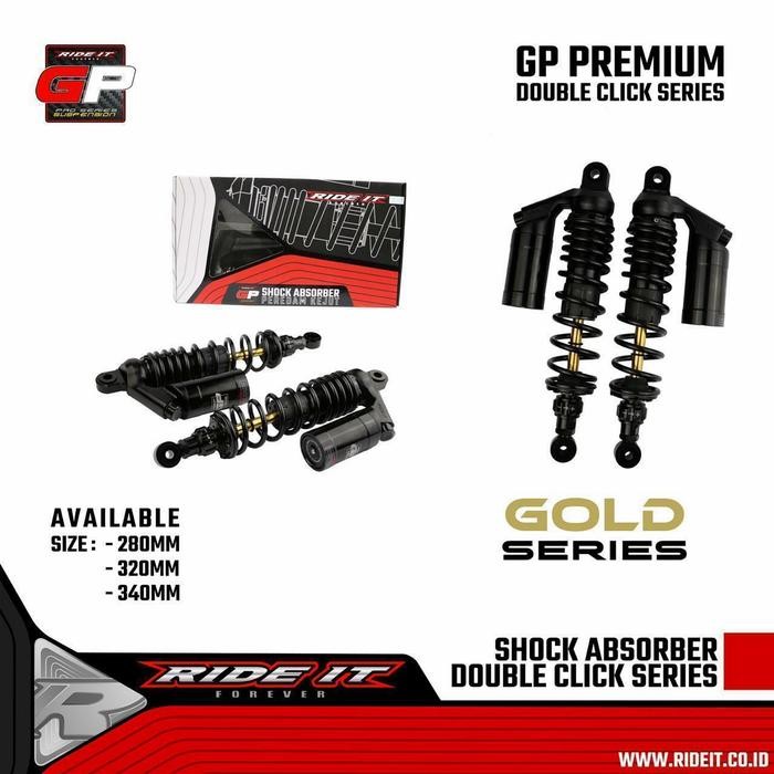 SHOCK BREAKER BELAKANG TABUNG ATAS RIDE IT GP PREMIUN RX KING UK 320MM