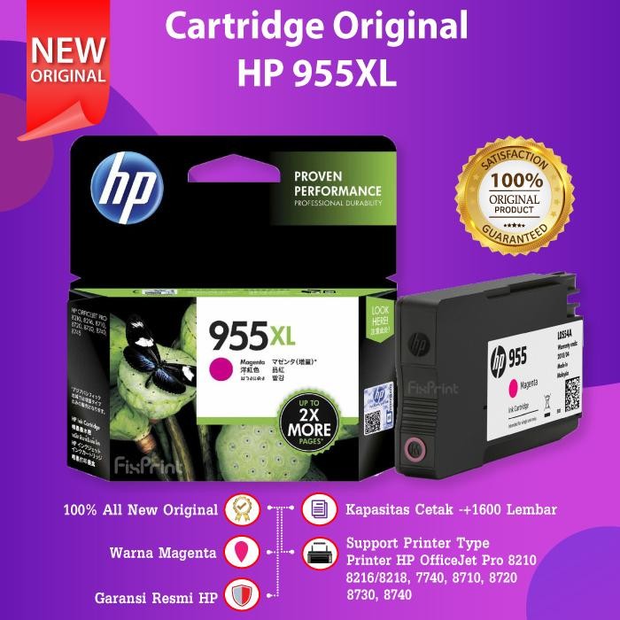 Cartridge Tinta Compatible HP 955XL 955 XL Printer 8210 8216 8218 7740
