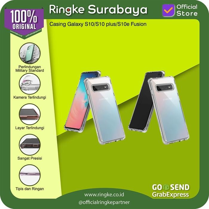 Ringke Casing Samsung Galaxy S10 / S10 plus / S10e Fusion Softcase