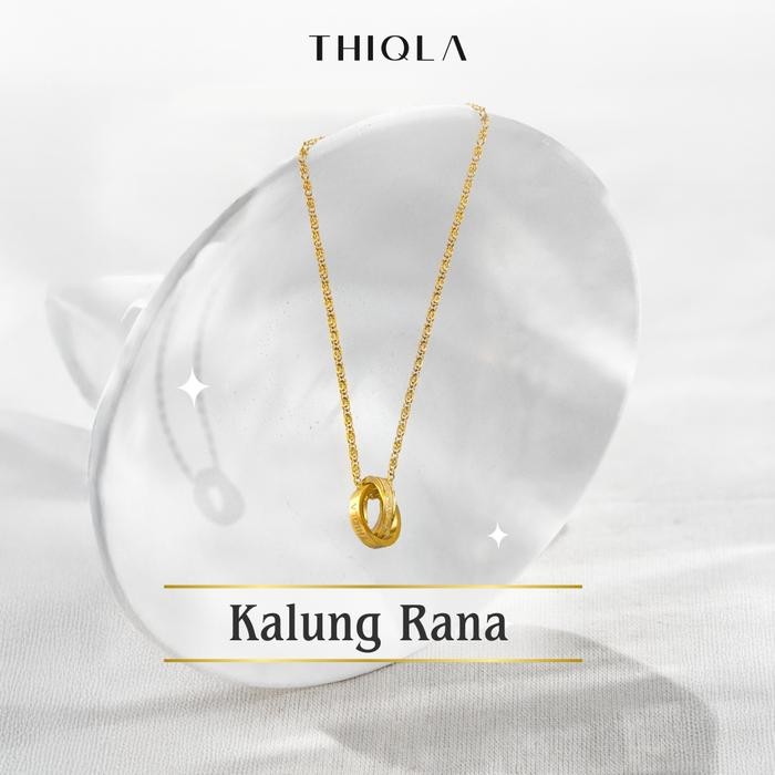 DISKON THIQLA - Kalung RANA - Kalung Wanita Mirip Kalung Emas Asli - Kalung Remaja Kecil Dan Tipis