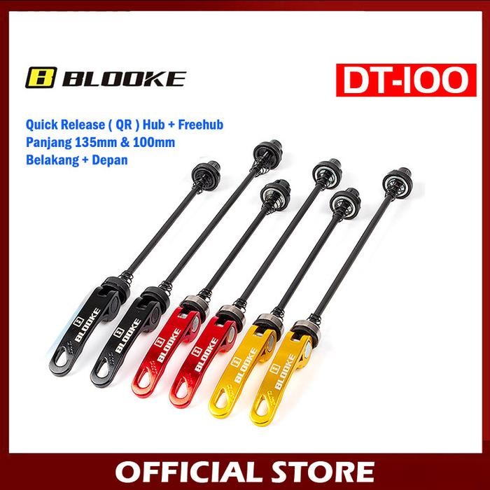 Polygon Exotic - Blooke Sepasang Quick Release Hub 100Mm Freehub 135Mm As Qr