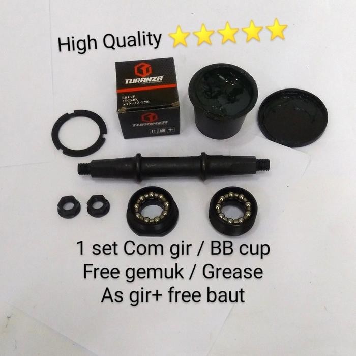 United Motion - 1 Set Bb Bottom Bracket Untuk Sepeda Seli,Minion,Mini,Fixie,Mtb,Gunung