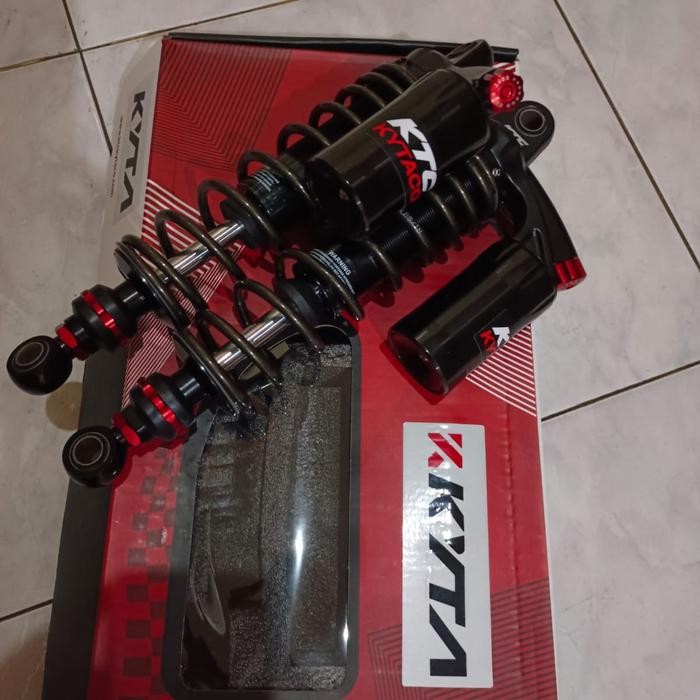 SHOCK BREAKER BLK TABUNG ATAS KTC KYTACO UK 320MM RX KING BLACK RED
