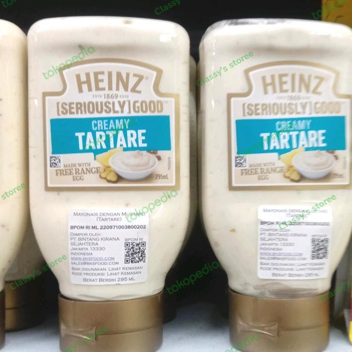 

heinz creamy tartare 295 ml/saus/dressing