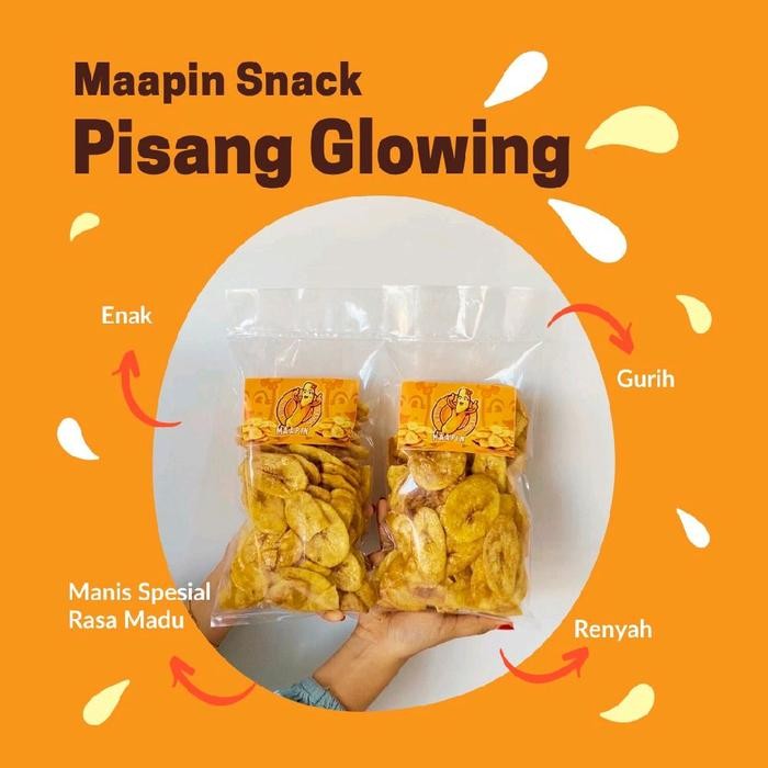 

Isi 500 Gram Kripik Pisang Gl00wing Spesial Rasa Madu Maapin Snack