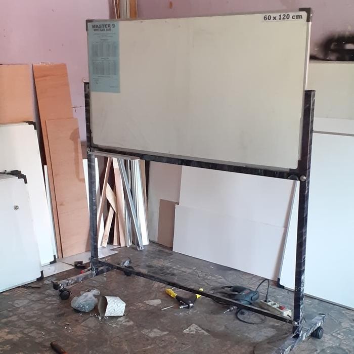 

Whiteboard Magnetik Standing 60 120 Cm Double face