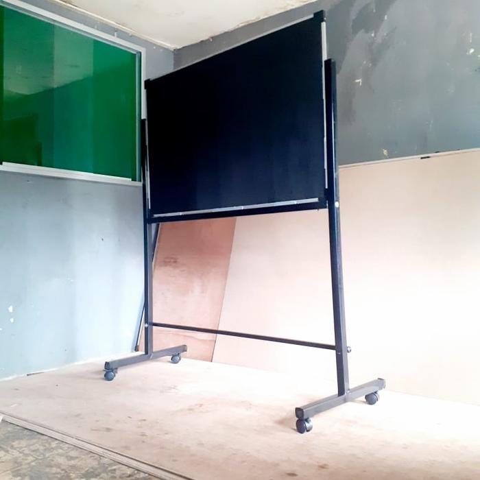 

papan tulis hitam putih 80 120 Cm