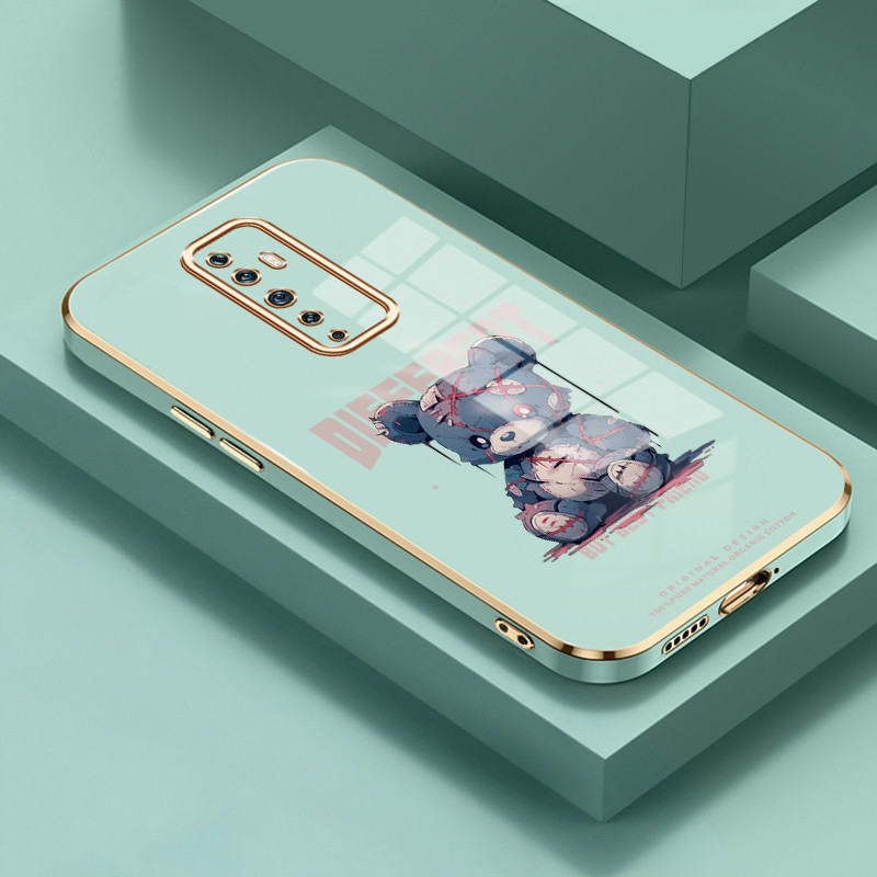 Casing Untuk OPPO Reno 2 Reno 2F Reno 2Z Reno 3 5G Case Casing Boneka beruang yang rusak silikon tah