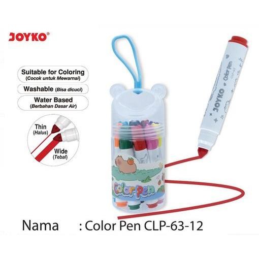 

Terlaris! Joyko Color Pen Clp-63 / Spidol Warna