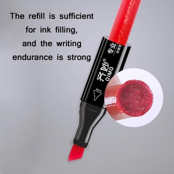 

Jual Rugi! Spidol Warna Qimo 48 Colour Marker Pen Set Double Headed Free Paper