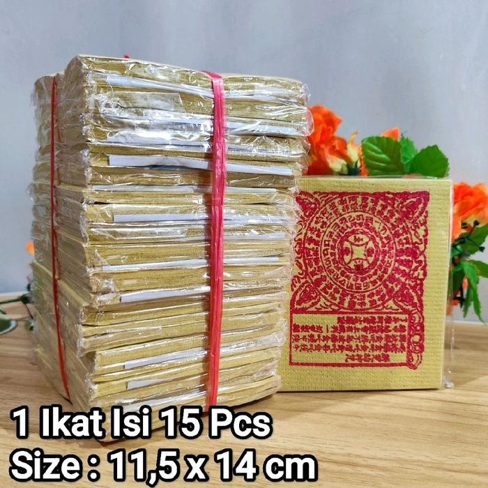 Siap Kirim Kertas Sembahyang Wong Sen / Ong Sen Persegi - 1 Bal Isi 15 pcs