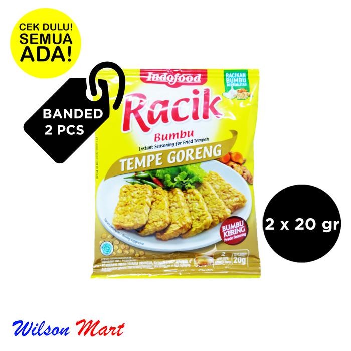 

INDOFOOD BUMBU RACIK TEMPE GORENG 20 GRAM BANDED 2 PCS