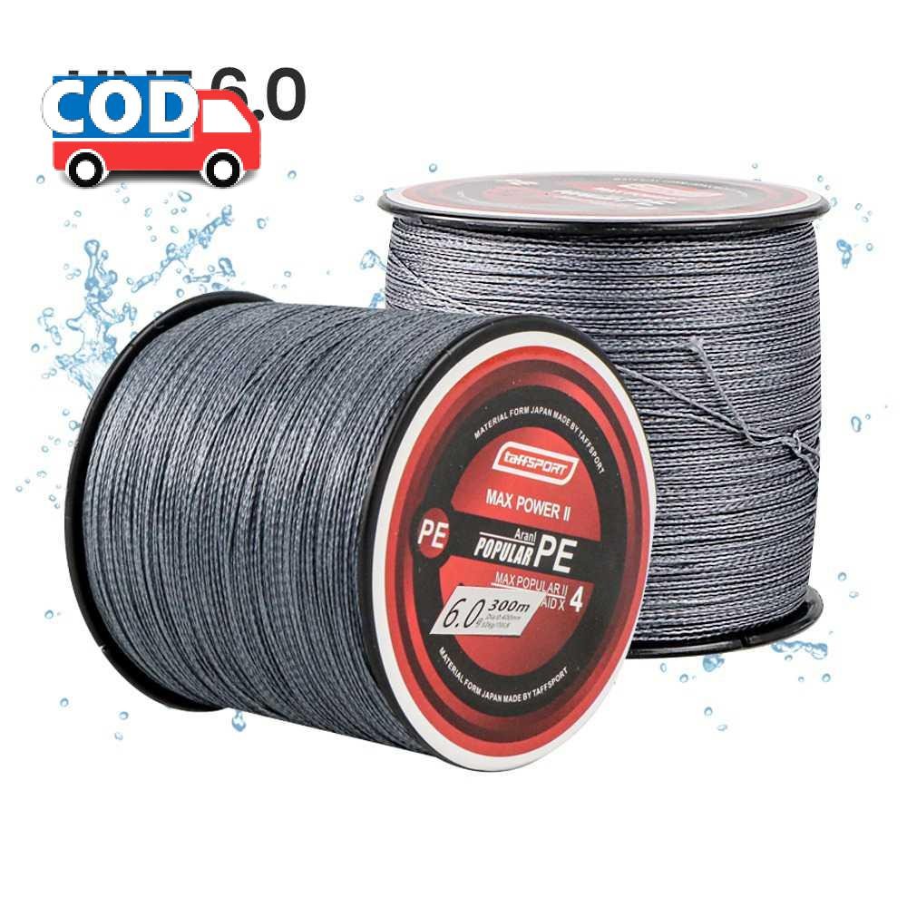 Senar Pancing Super Kuat 300M PE Tangguh Long Casting untuk Mancing Laut Ikan Besar