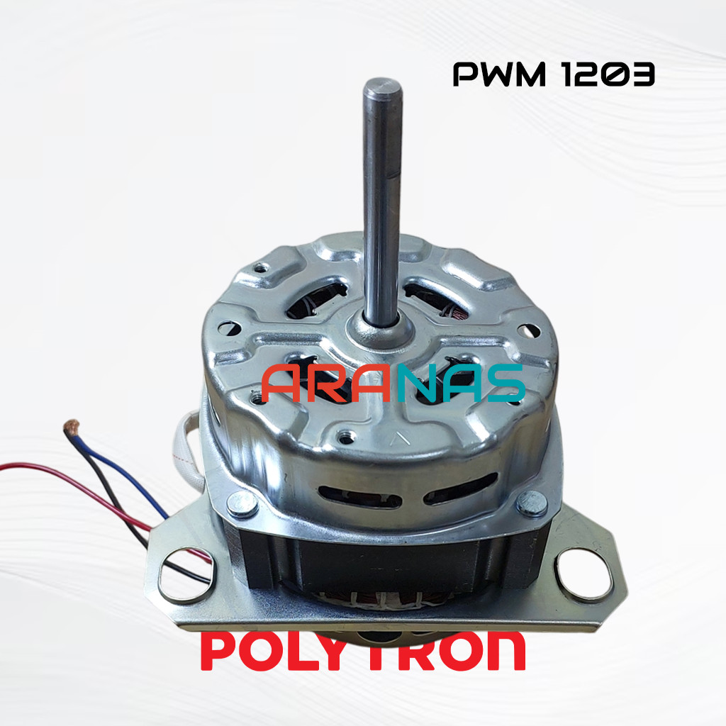 DINAMO WASH POLYTRON 12 Kg PWM1203 B / X Motor Pencuci Mesin Cuci 2 Tabung Politron Penggiling PWM 1