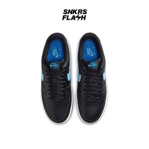 NIKE Air Force 1 07 Low Black University Blue Sepatu Sneakers Pria - HF3839001 - Size 44