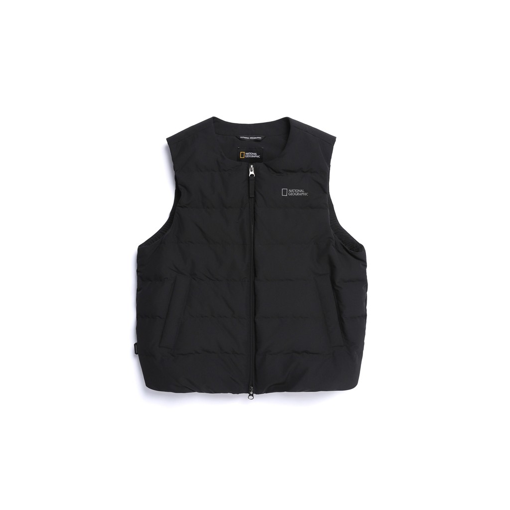 National Geographic Women Heron U-Neck Light Weight Down Vest - Rompi Hitam