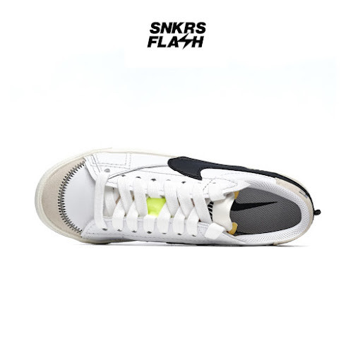 NIKE Blazer Low 77 Jumbo White Black Sail Sepatu Sneakers Pria - DN2158101 - Size 44