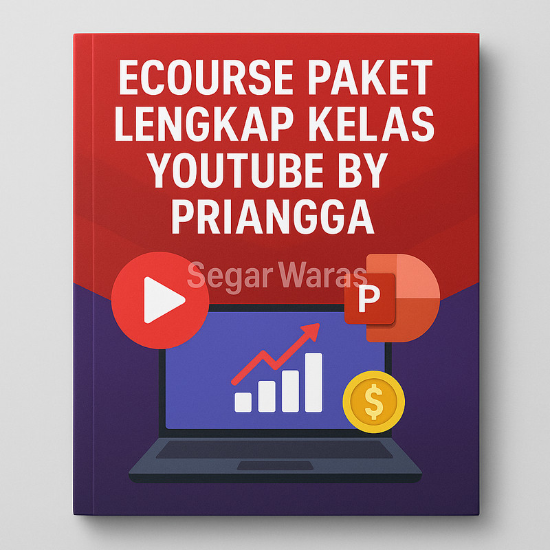 Ecourse Paket Lengkap Kelas YouTube by Priangga Belajar Adsense Kursus Youtuber Pemula Tutorial Chan